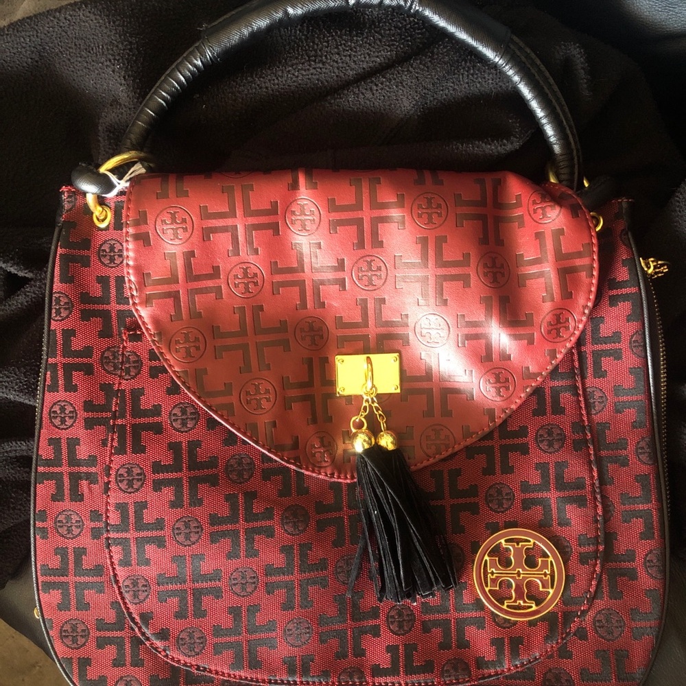 Tory Burch Burgundy Excellent Condition